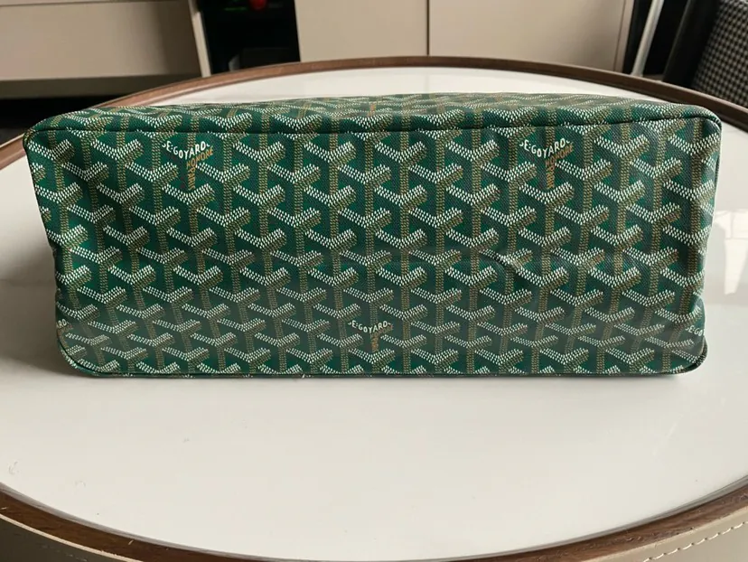 Goyard Hobo Shopping Bag with Grained Calfskin and Artisanal Fabric