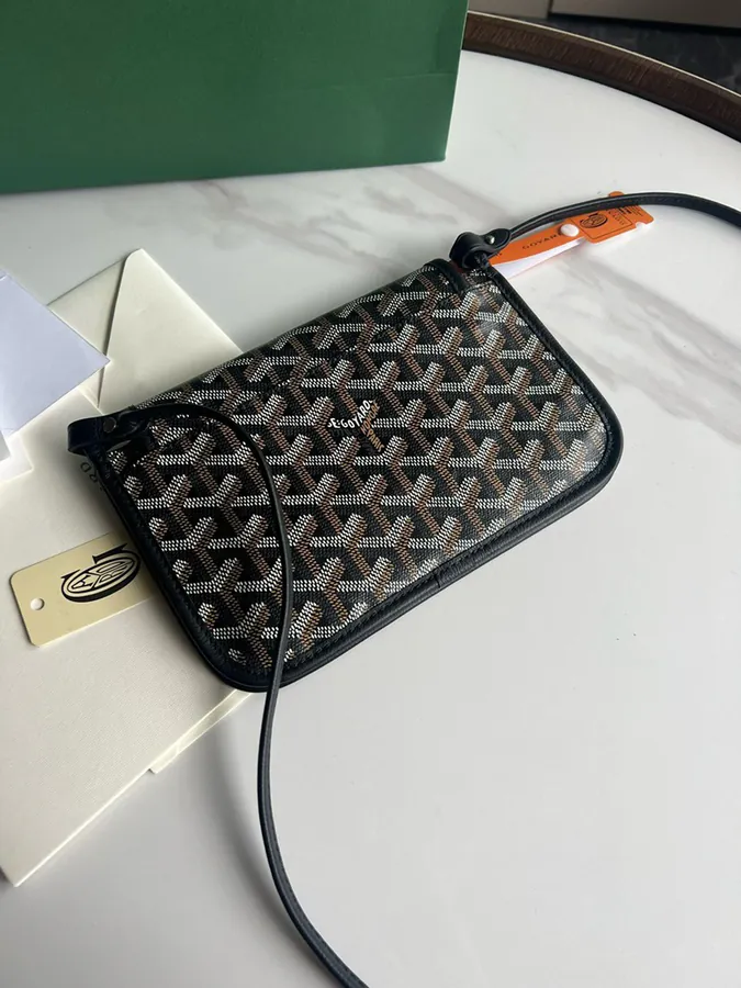 Goyard Envelope Bag Premium Italian Calfskin, Adjustable Strap, Daily Commute