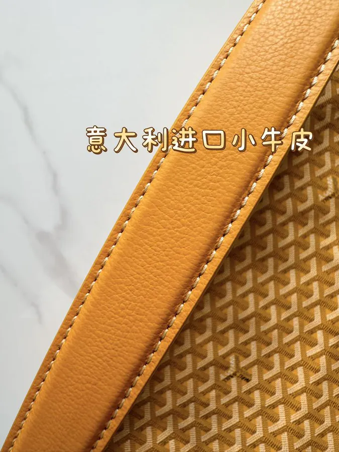 Goyard Hobo Shopping Bag with Artois Pattern and Tote Design