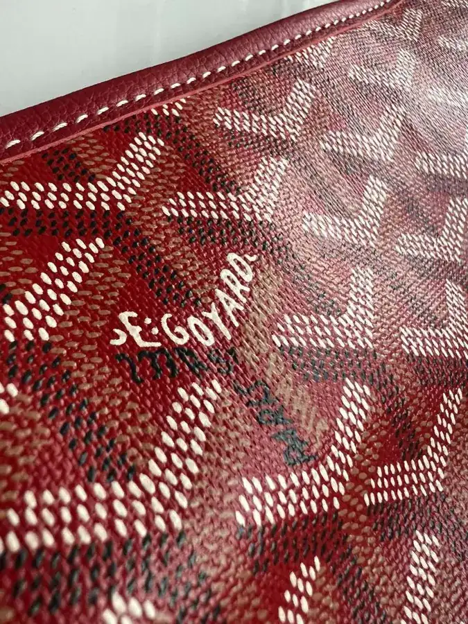 Goyard Hobo Shopping Bag with Artois Pattern and Canvas Lining