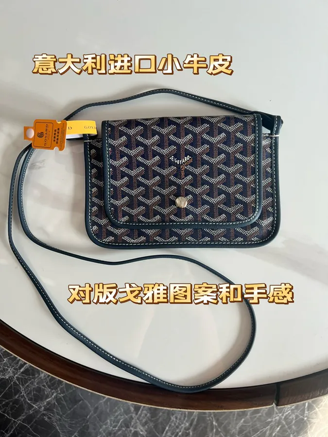 Goyard Envelope Bag Premium Italian Calfskin, Adjustable Strap, Versatile Carry