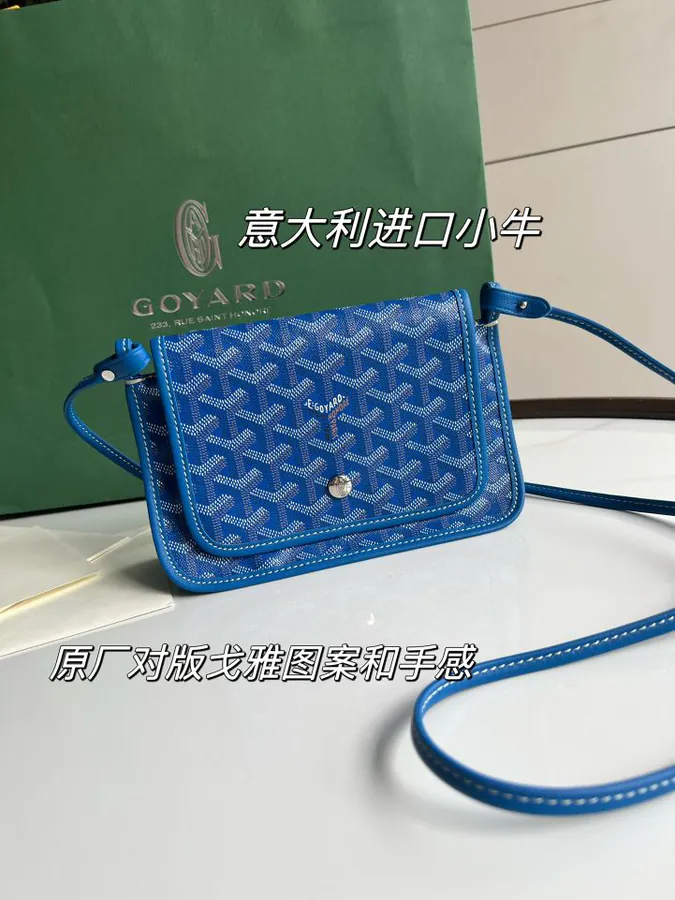 Goyard Envelope Bag Premium Italian Calfskin, Adjustable Strap, Versatile Carry