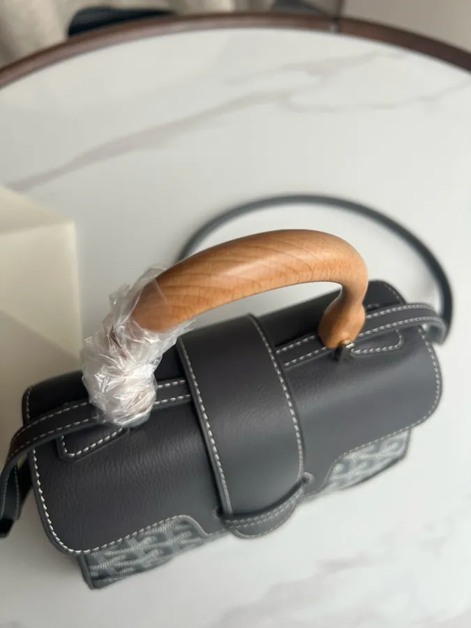 Goyard Saigon Small Bag with Wooden Handle