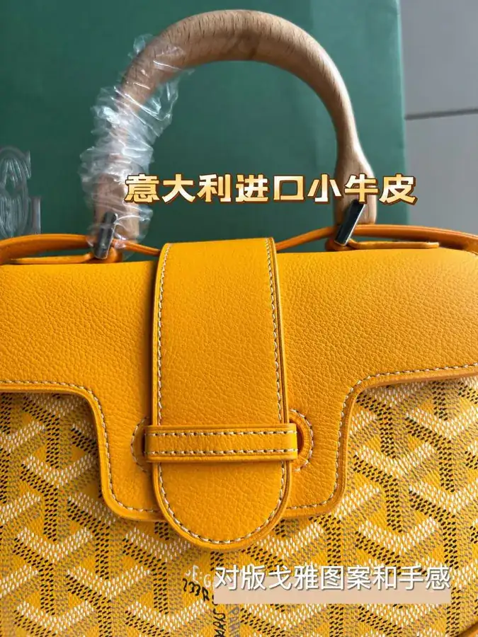 Goyard Saigon Mini Bag with Wooden Handle
