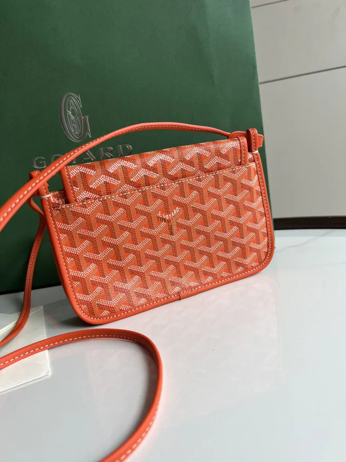Goyard Envelope Bag Premium Italian Calfskin, Adjustable Strap, Versatile Carry