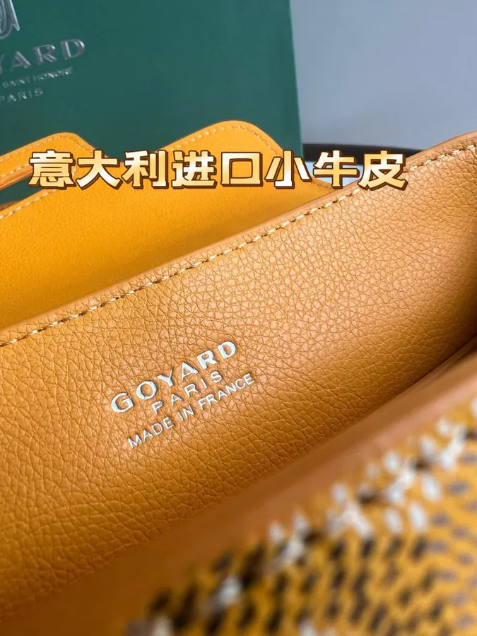 Goyard Saigon Small Bag with Wooden Handle