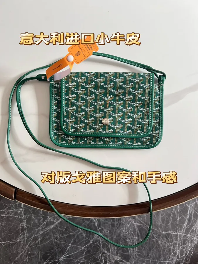 Goyard Envelope Bag Premium Italian Calfskin, Adjustable Strap, Versatile Carry