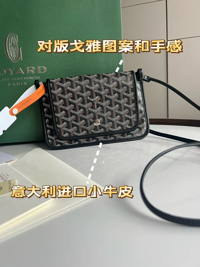 Goyard Envelope Bag Premium Italian Calfskin, Adjustable Strap, Daily Use