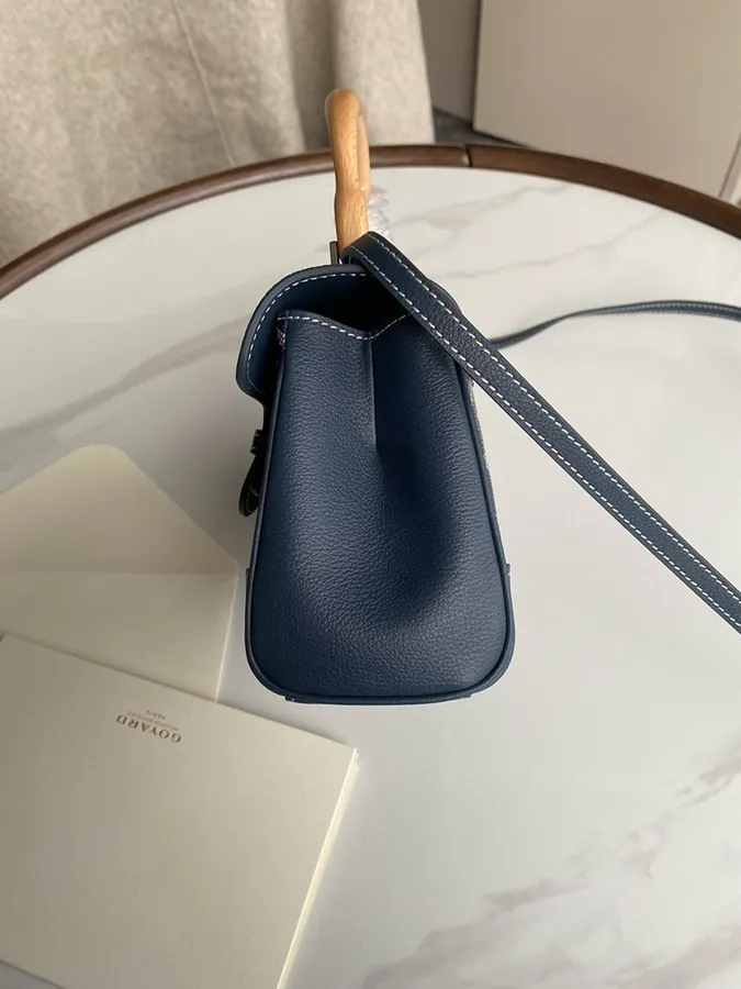 Goyard Saigon Small Bag with Handcrafted Wooden Handle