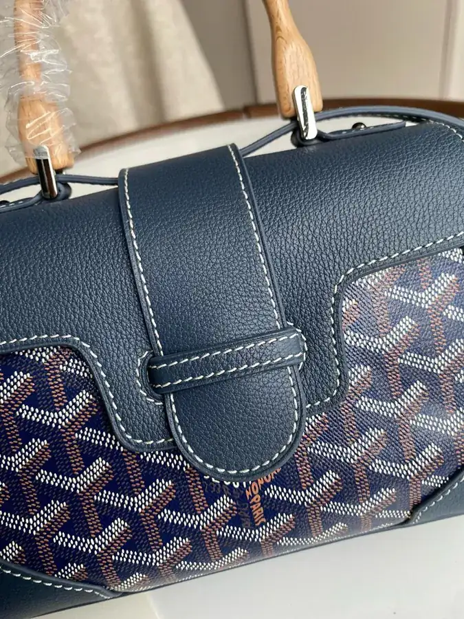 Goyard Saigon Small Bag with Handcrafted Wooden Handle