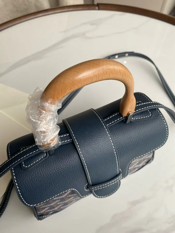 Goyard Saigon Small Bag with Handcrafted Wooden Handle