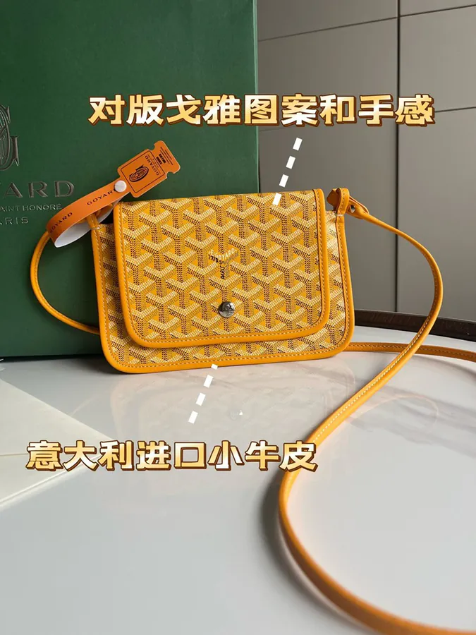 Goyard Envelope Bag Premium Italian Calfskin, Adjustable Strap, Daily Commute