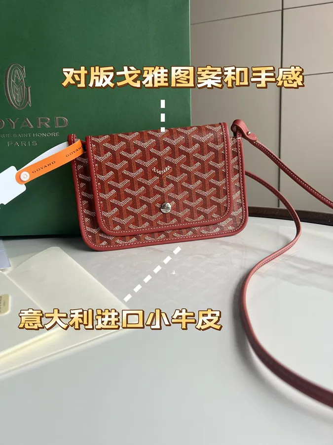 Goyard Envelope Bag Premium Italian Calfskin, Adjustable Strap, Versatile Design