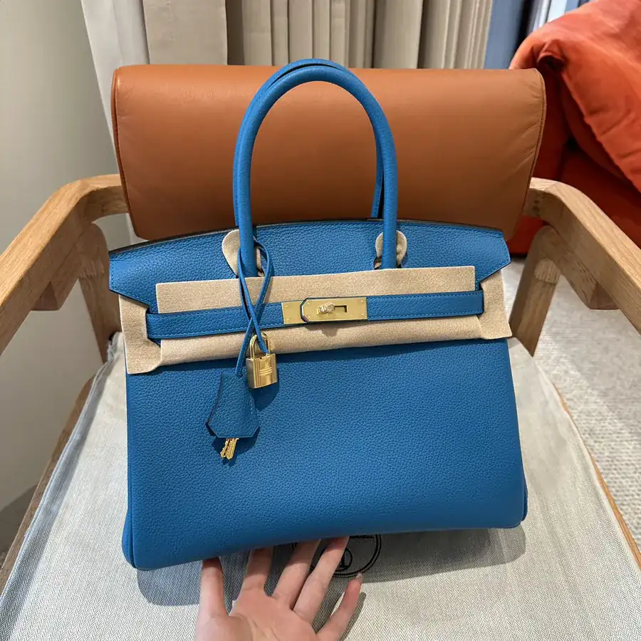 Handcrafted Birkin P4050 in Togo Leather