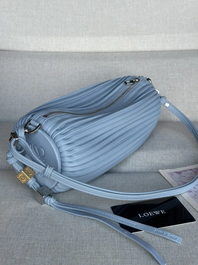 Anagram Folded Nappa Leather Clutch Bag