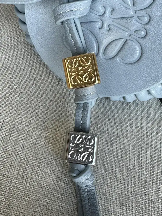 Anagram Folded Nappa Leather Clutch Bag