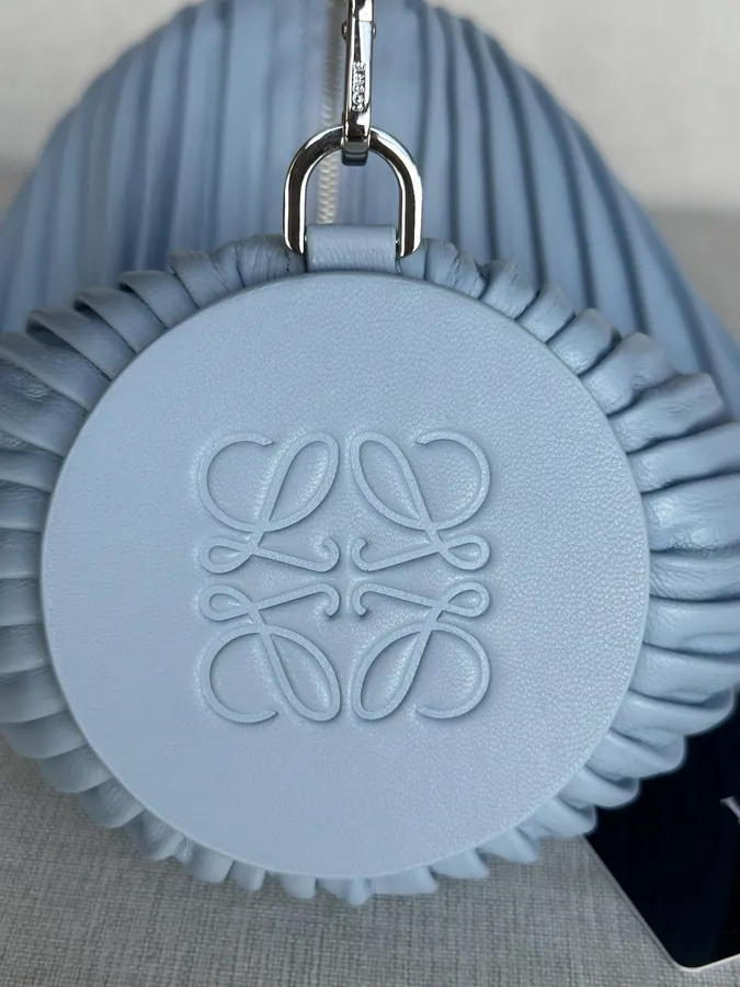 Anagram Folded Nappa Leather Clutch Bag