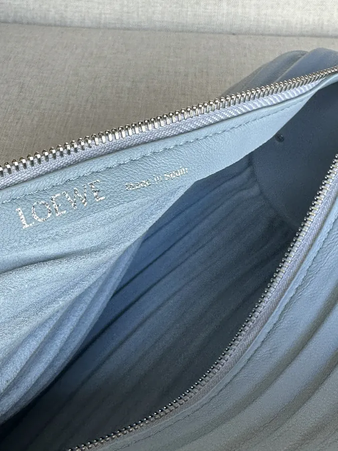 Anagram Folded Nappa Leather Clutch Bag