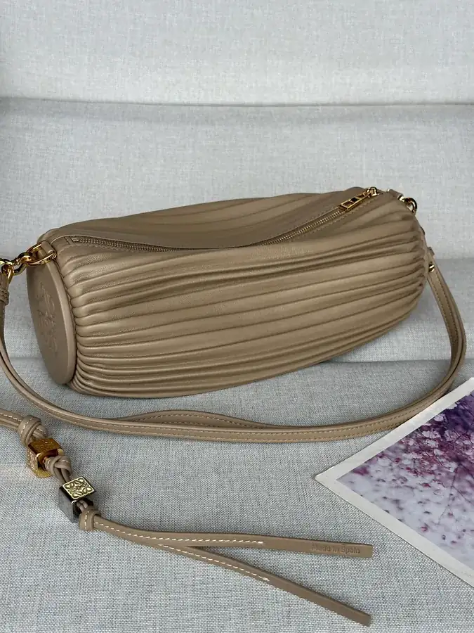Anagram Folded Nappa Leather Wristlet