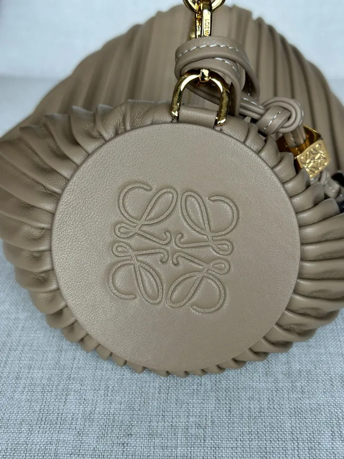 Anagram Folded Nappa Leather Wristlet