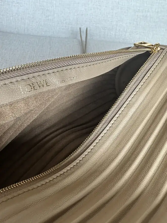 Anagram Folded Nappa Leather Wristlet