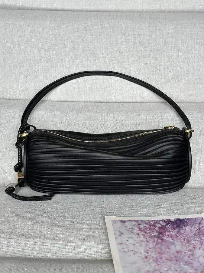 Anagram Folded Nappa Leather Wristlet