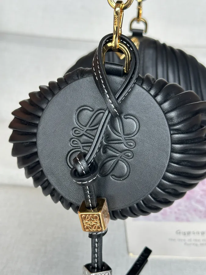 Anagram Folded Nappa Leather Wristlet