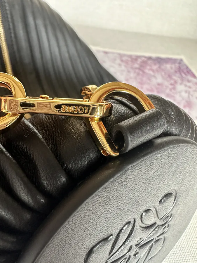 Anagram Folded Nappa Leather Wristlet