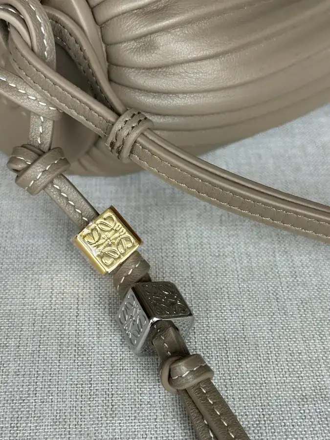 Anagram Folded Nappa Leather Wristlet Bag