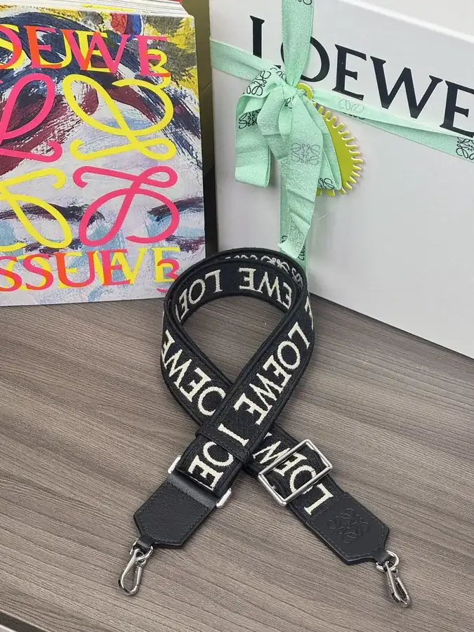 Anagram Embroidered Shoulder Bag in Ink White