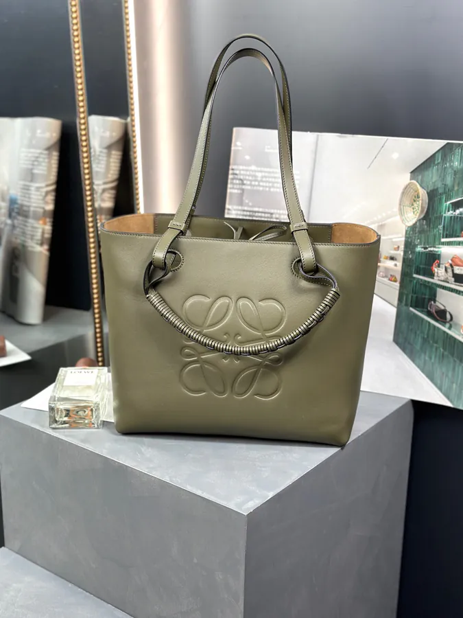 Anagram Tote with Print Elegant and Sophisticated