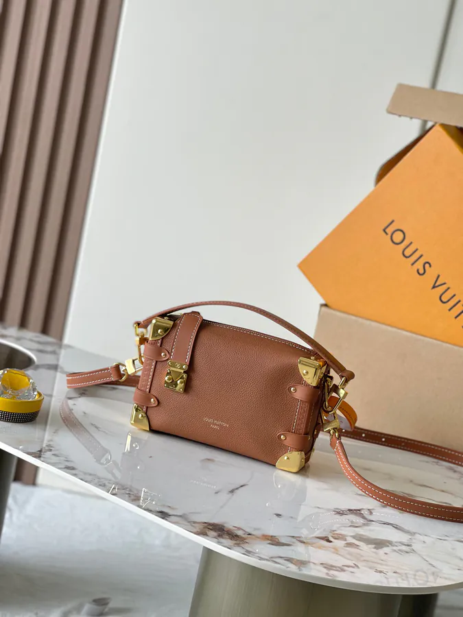 Side Trunk PM Handbag M15224 Caramel 163c01 Chip Version
