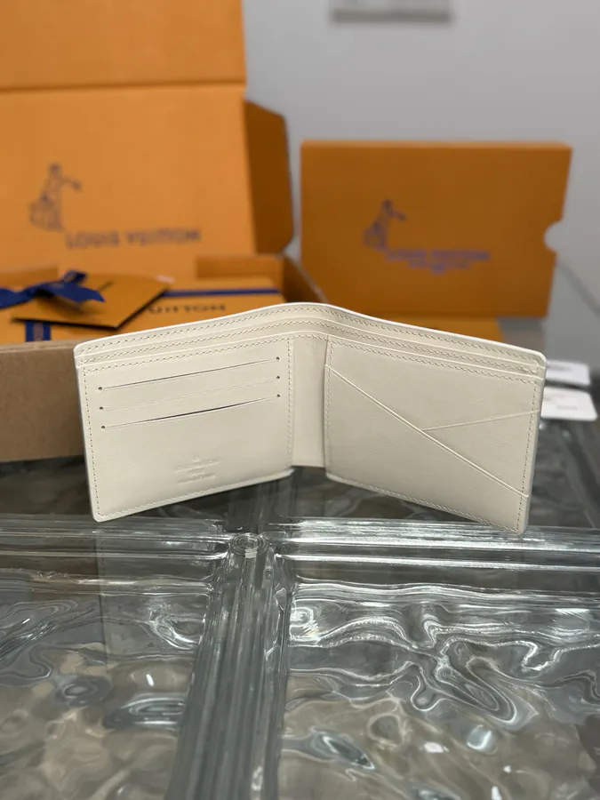 Georges Vuitton Monogram Wallet in Grained Calfskin