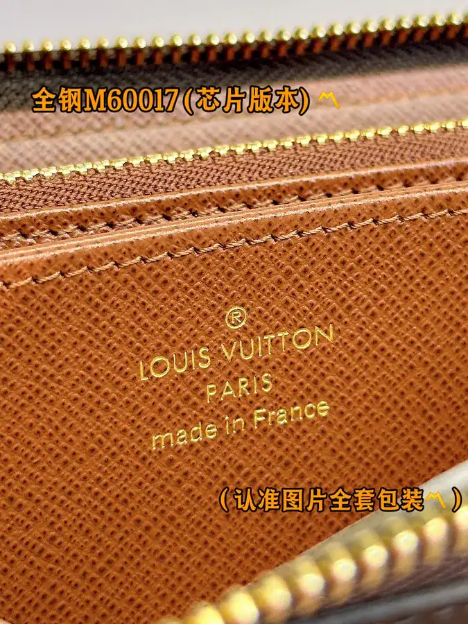 ZIPPY Zip Wallet, Monogram Canvas with Grained Calfskin Lining