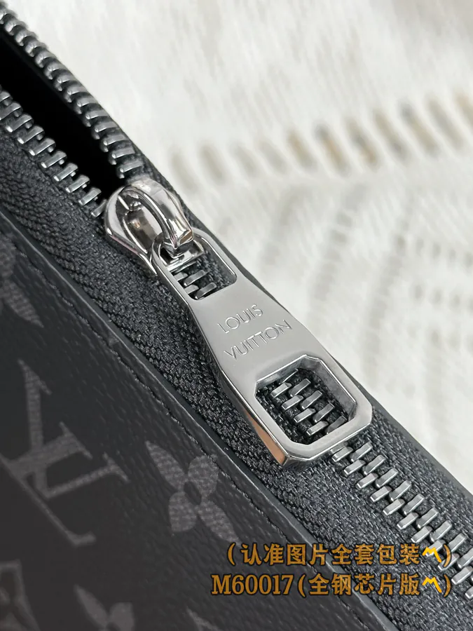 ZIPPY Zip Wallet with Monogram Canvas and Grained Calfskin Lining