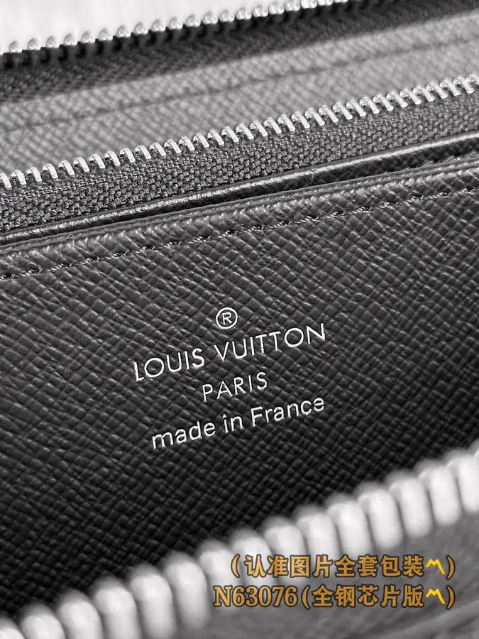 ZIPPY Zip Wallet with Monogram Canvas, Grained Calfskin Lining, Personalized Customization