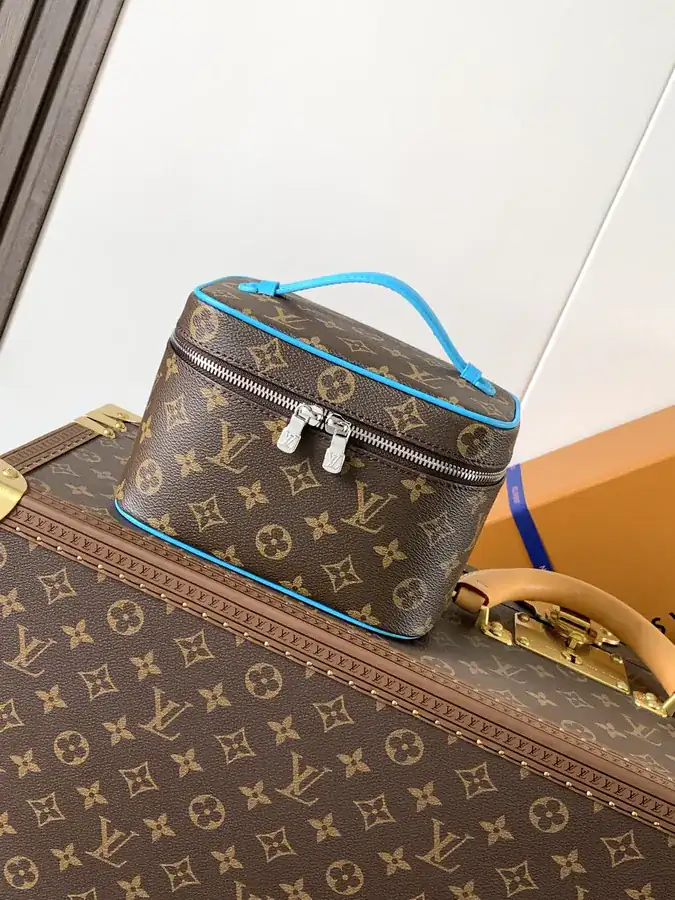 Nice Mini Bag with Monogram Macassar Canvas
