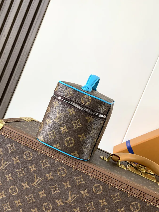Nice Mini Bag with Monogram Macassar Canvas
