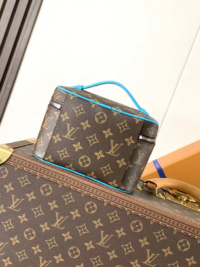 Nice Mini Bag with Monogram Macassar Canvas