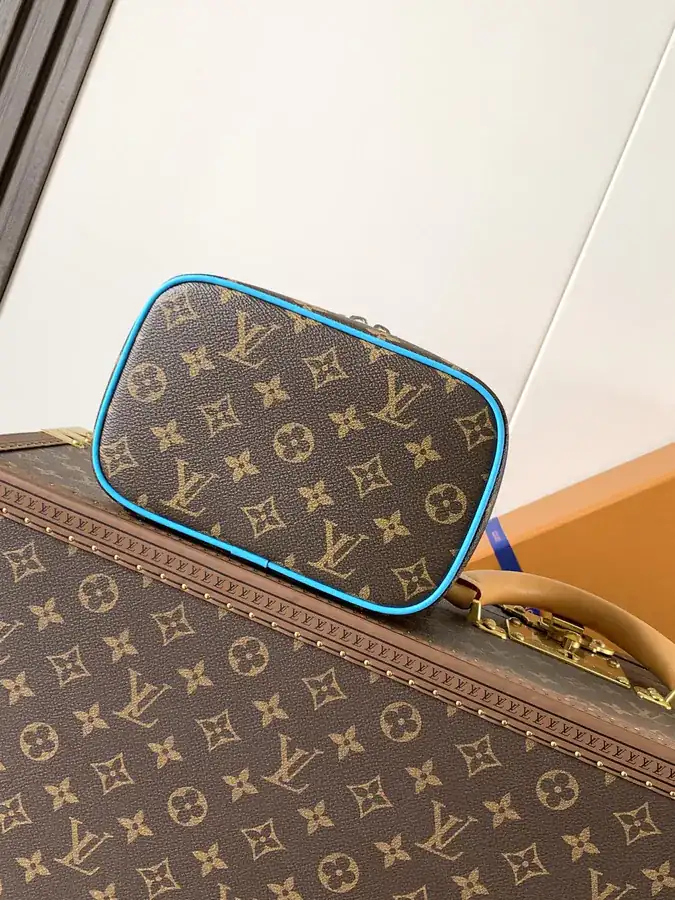 Nice Mini Bag with Monogram Macassar Canvas