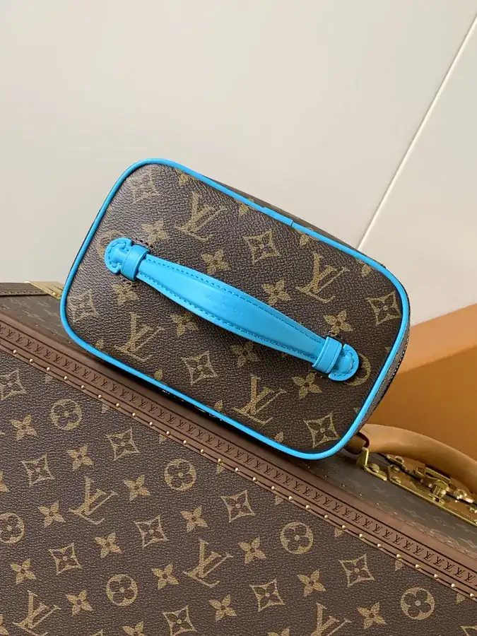 Nice Mini Bag with Monogram Macassar Canvas