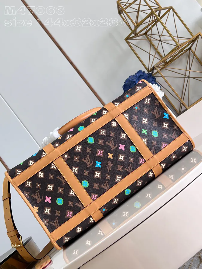 Dog Pet Bag Monogram Craggy Canvas with Hand painted Design
