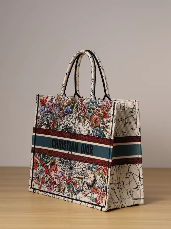 Dior Book Tote Large, Vintage Style, Grained Calfskin