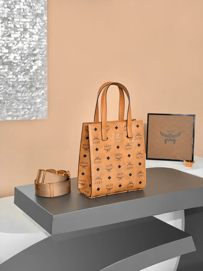 MCM Klassik Visetos Mini Crossbody Bag