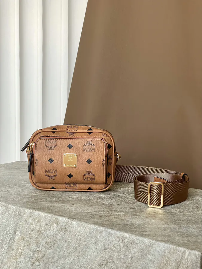MCM Aren Visetos Crossbody Bag