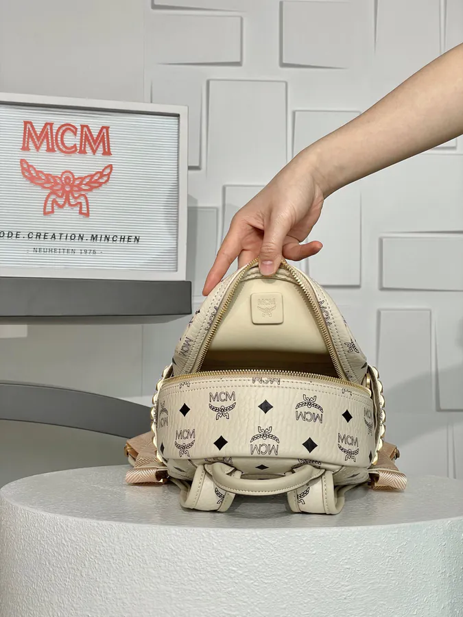 Visetos Mini Backpack in Beige