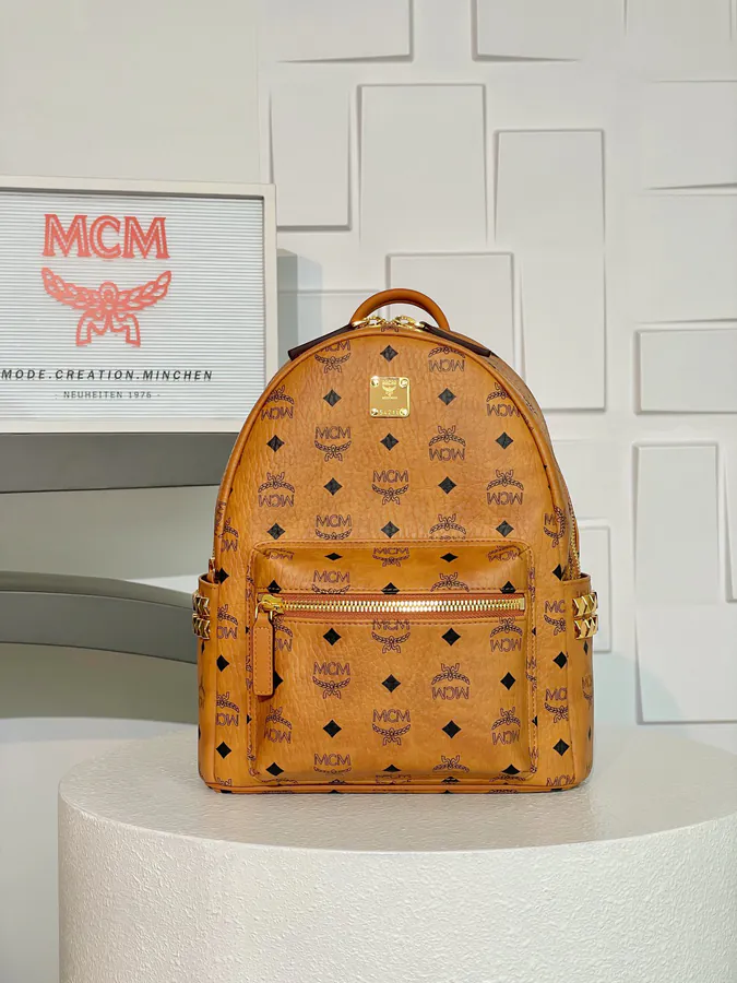 Cognac M&M Starck Visitos Backpack