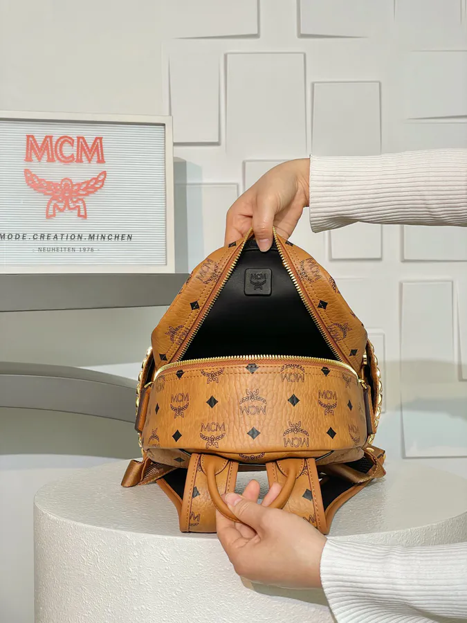 Cognac M&M Starck Visitos Backpack