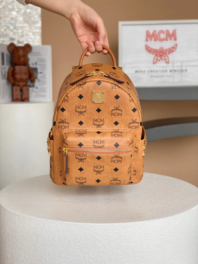 MCM Stark Visetos Mini Backpack