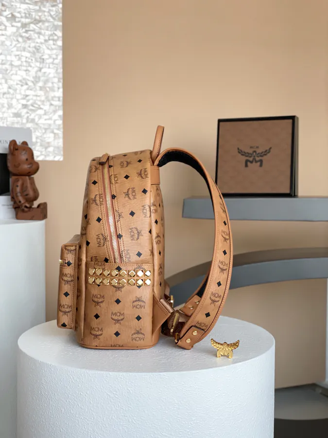 MCM Starck Visetos Small to Medium Double Shoulder Bag